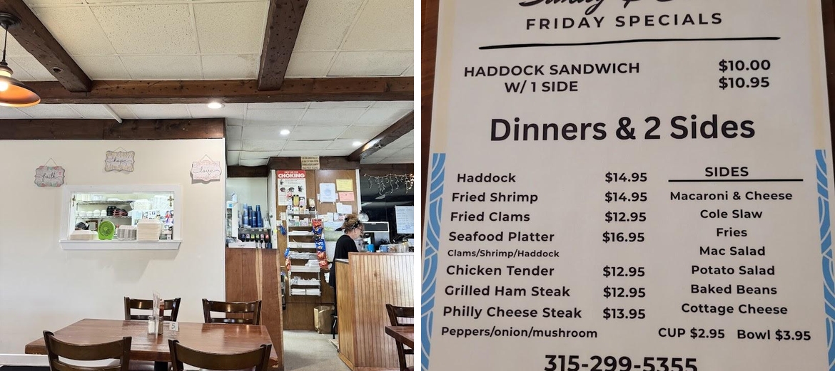 Sandy & Sons Menu