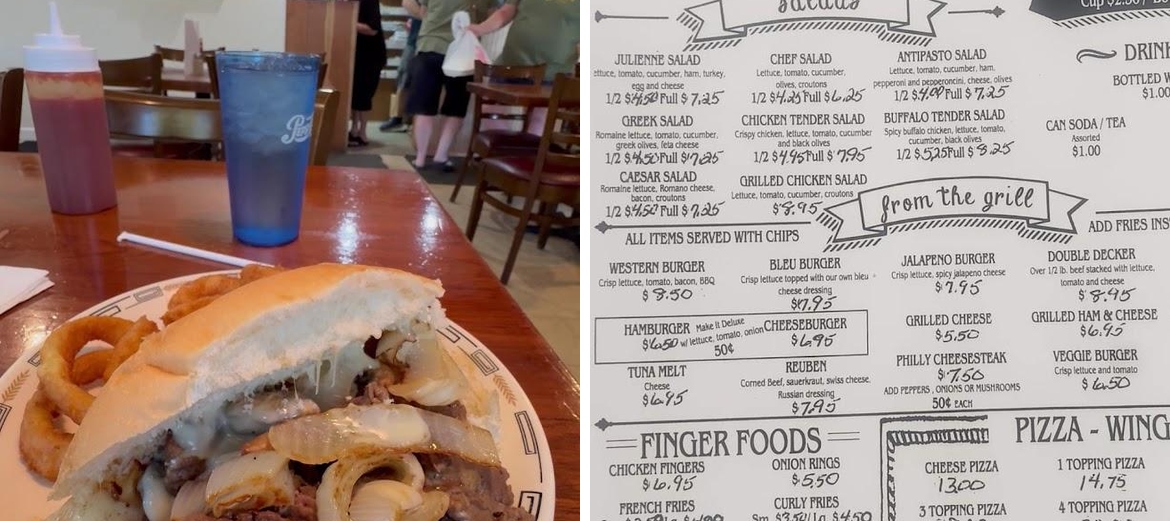 Sandy & Sons Menu